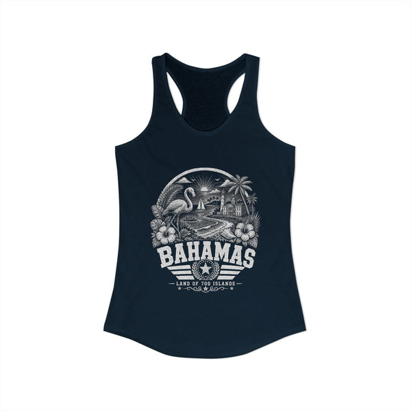 Camiseta sin mangas para mujer "Bahamas, Tierra de 700 Islas"