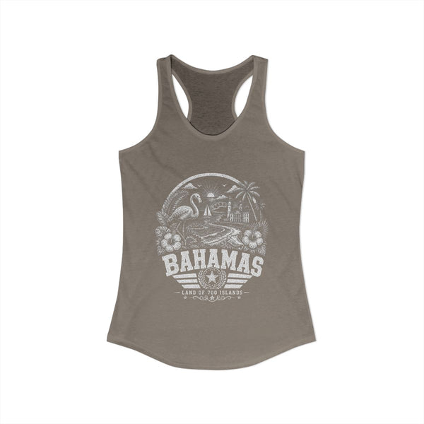 Camiseta sin mangas para mujer "Bahamas, Tierra de 700 Islas"