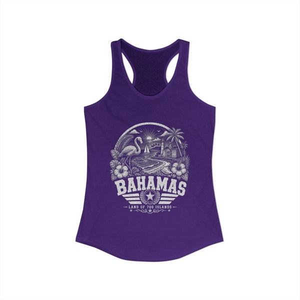 Camiseta sin mangas para mujer "Bahamas, Tierra de 700 Islas"