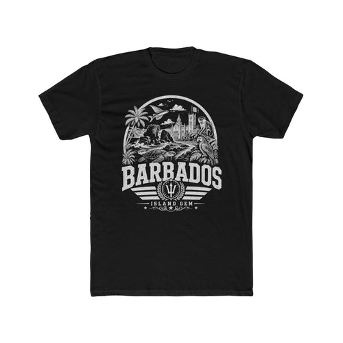Barbados Men's Tee — Solid Black