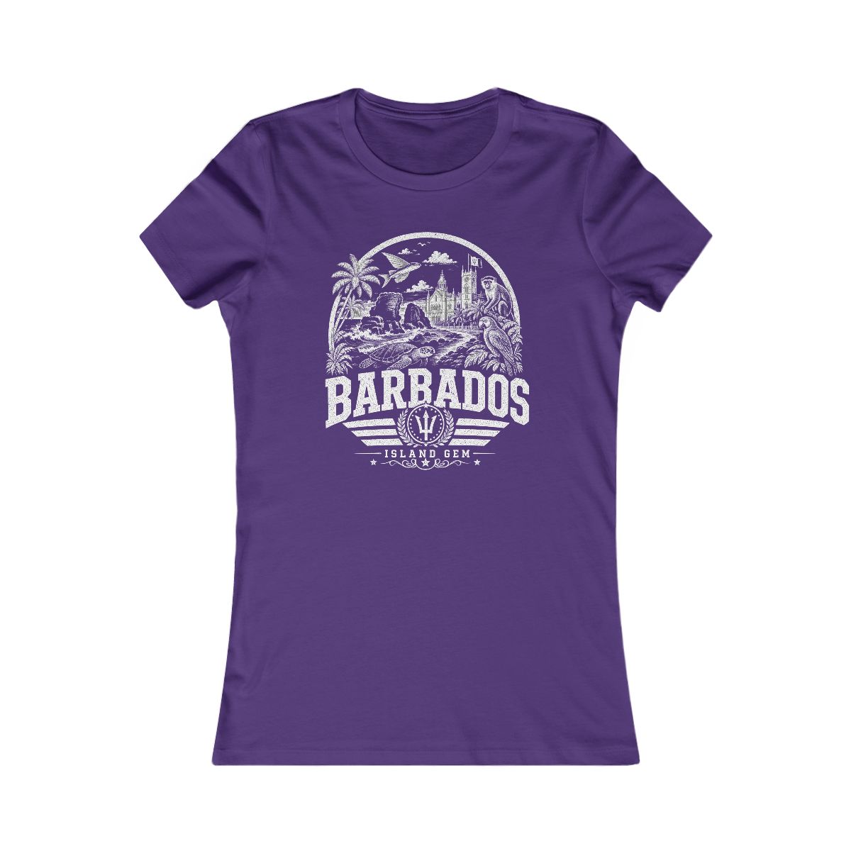 Barbados Women's Tee — Team Purple