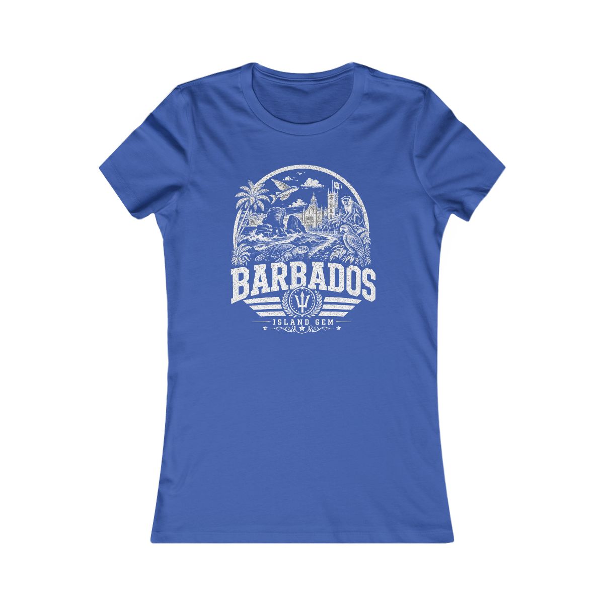 Barbados Women's Tee — True Royal