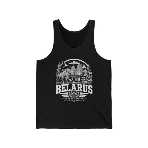 Belarus Men's Tank Top — Black (front)