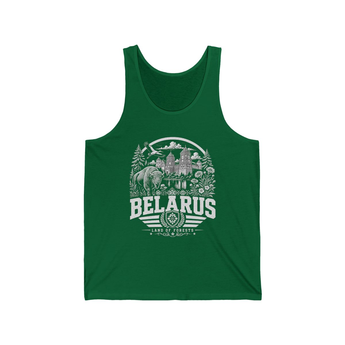 Belarus Men's Tank Top — Kelly (front)
