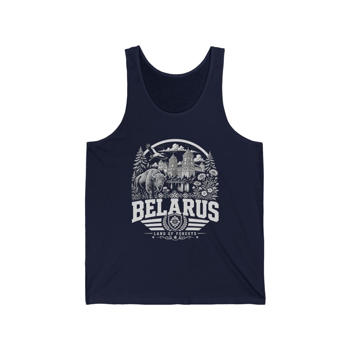 Belarus Men's Tank Top — Navy (front)