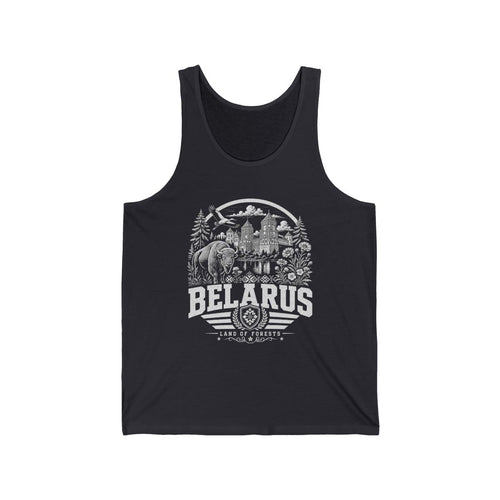 Belarus Men's Tank Top — Dark Grey (front)