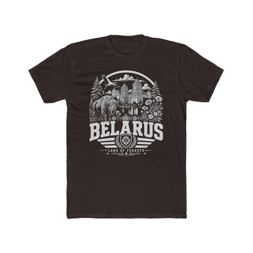 Belarus vintage landmarks men's tee — iconic landmark design | Nameshi Destinations (view 1)