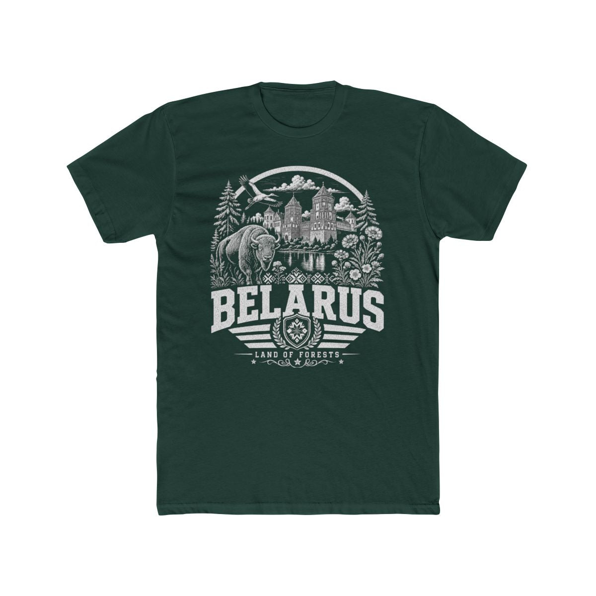 Belarus vintage landmarks men's tee — iconic landmark design | Nameshi Destinations (view 7)