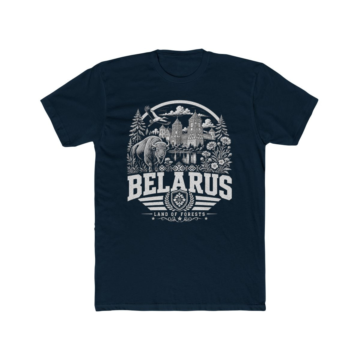 Belarus vintage landmarks men's tee — iconic landmark design | Nameshi Destinations (view 12)