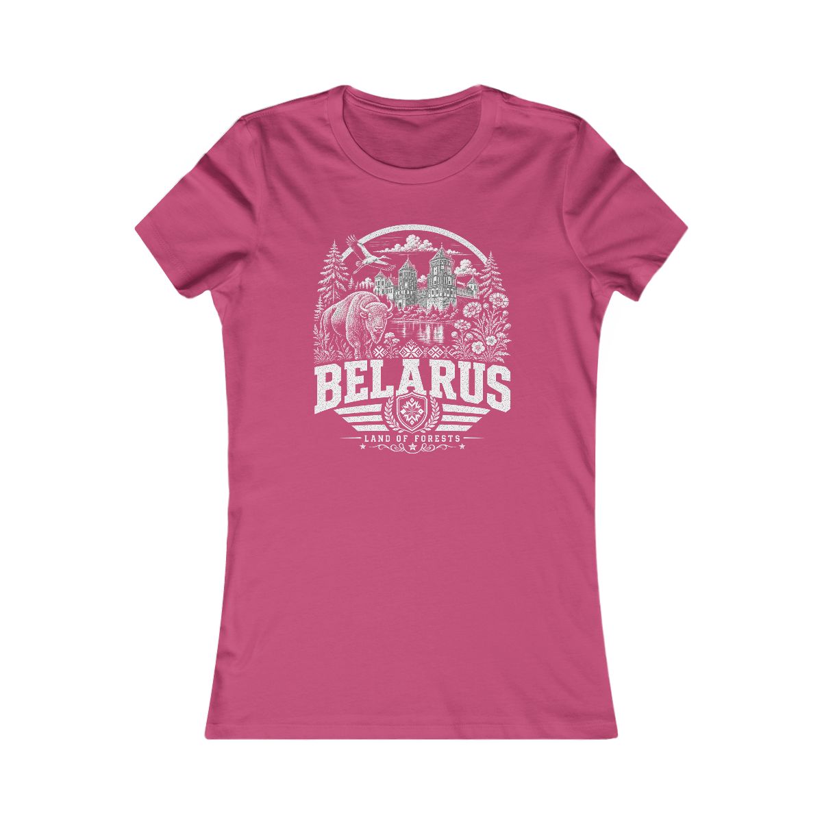 Belarus vintage landmarks women's tee — iconic landmark design | Nameshi Destinations (view 15)