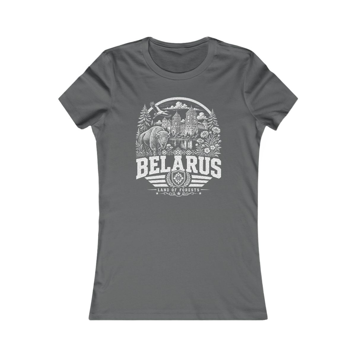 Belarus vintage landmarks women's tee — iconic landmark design | Nameshi Destinations (view 10)
