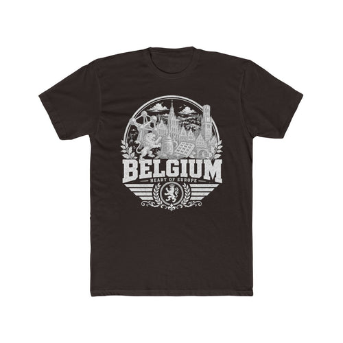 Belgium Men's Tee — Solid Dark Chocolate
