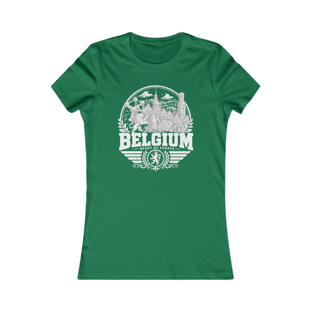Belgium Women's Tee — Kelly