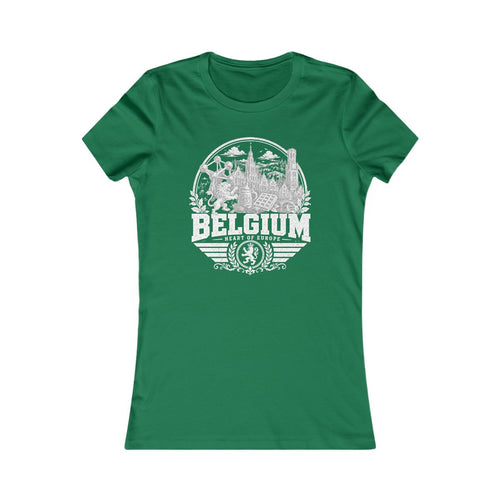 Belgium Women's Tee — Kelly