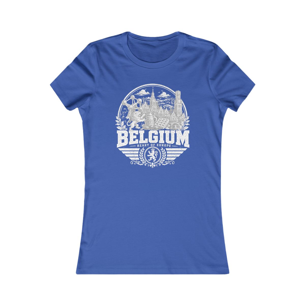 Belgium Women's Tee — True Royal