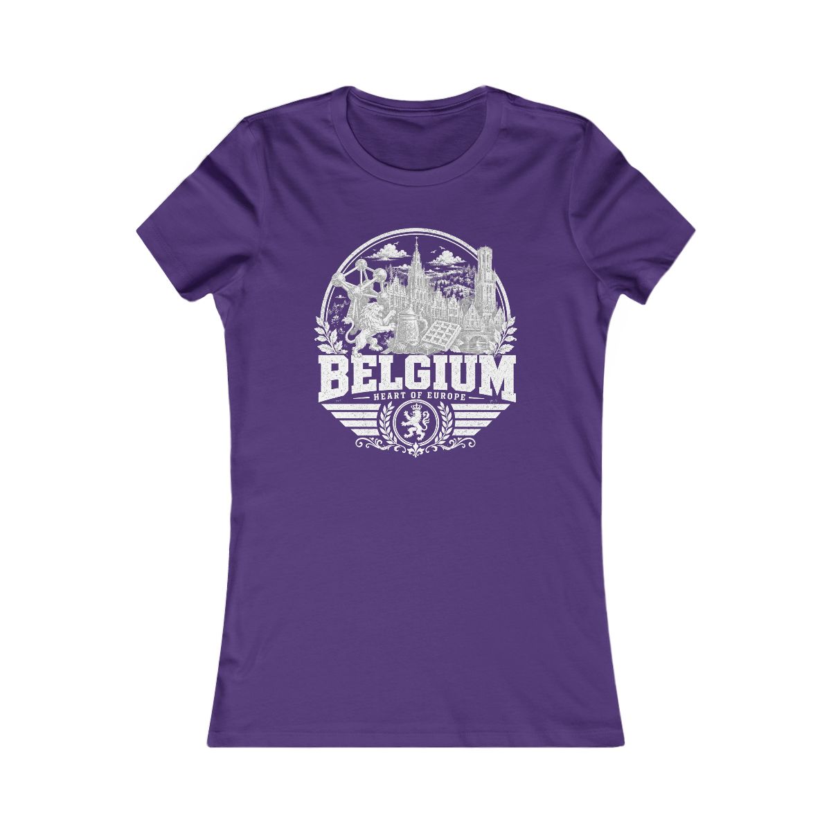 Belgium Women's Tee — Team Purple