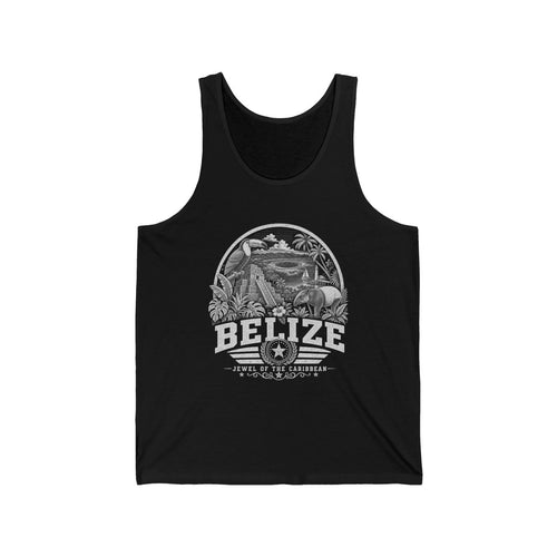 Belize Men's Tank Top — Black (front)