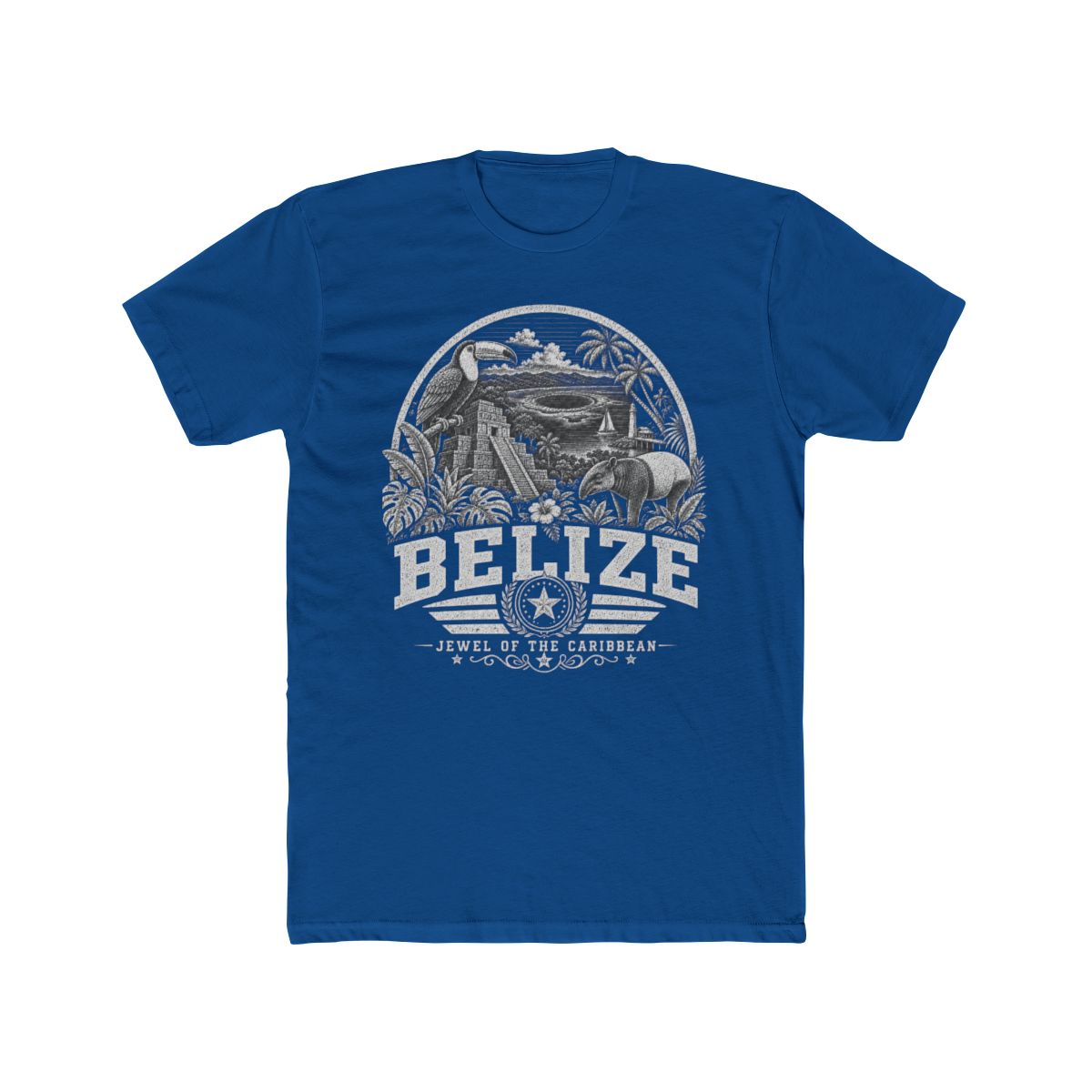 Belize vintage landmarks men's tee — iconic landmark design | Nameshi Destinations (view 10)