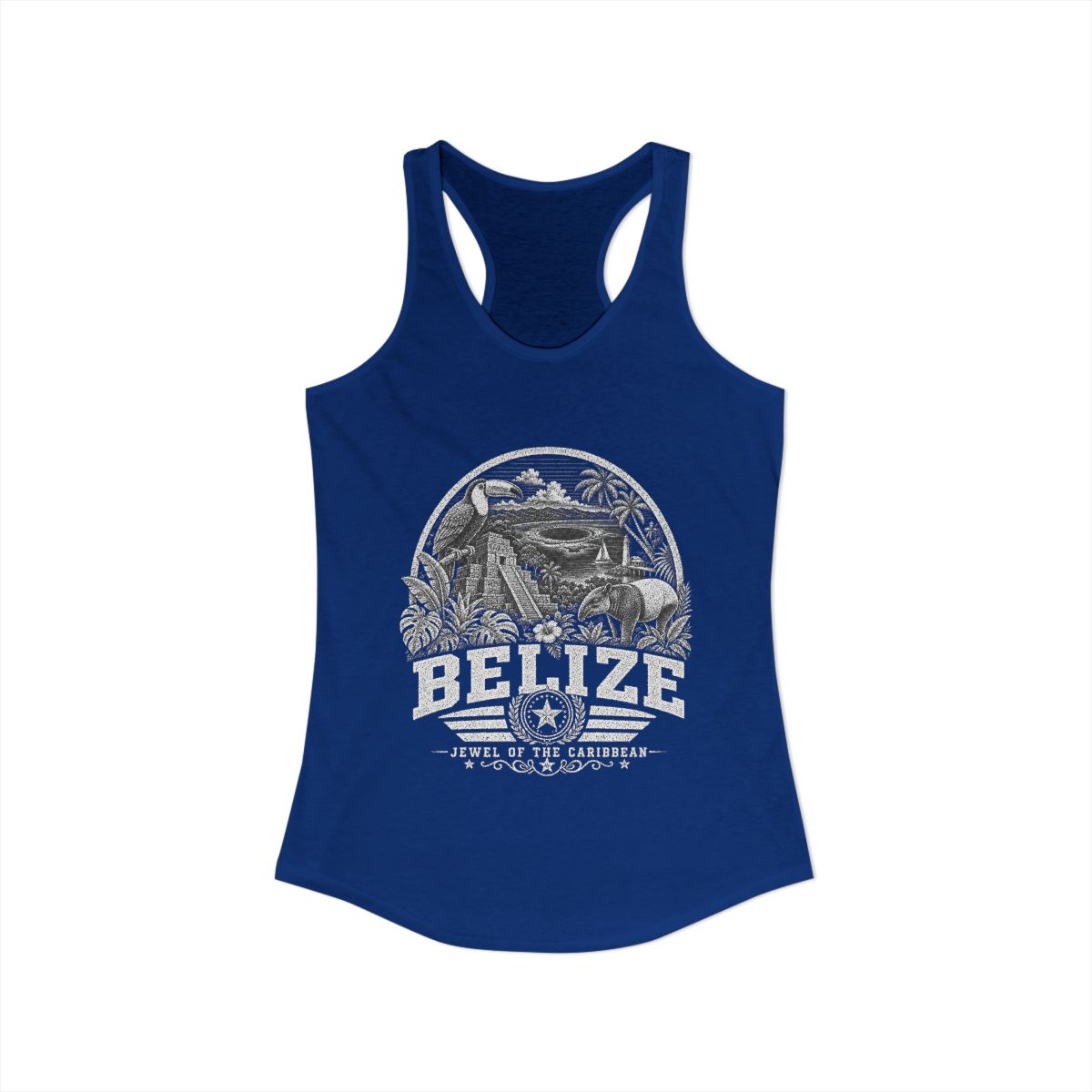Belize Women's Tank Top — Solid Royal (front)