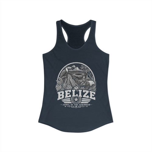 Belize Women's Tank Top — Solid Indigo (front)