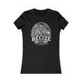 Belize vintage landmarks women's tee — iconic landmark design | Nameshi Destinations (view 1)
