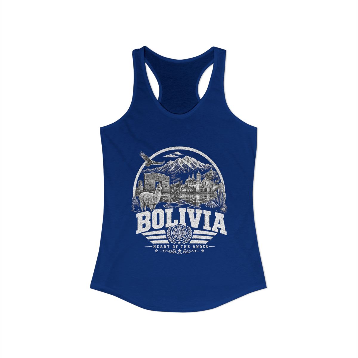 Bolivia Women's Tank Top — Solid Royal (front)