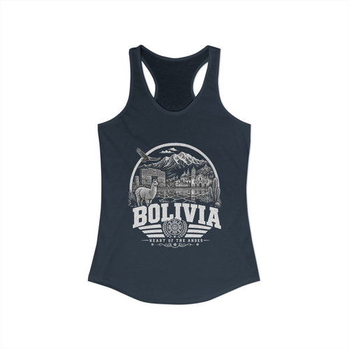 Bolivia Women's Tank Top — Solid Indigo (front)