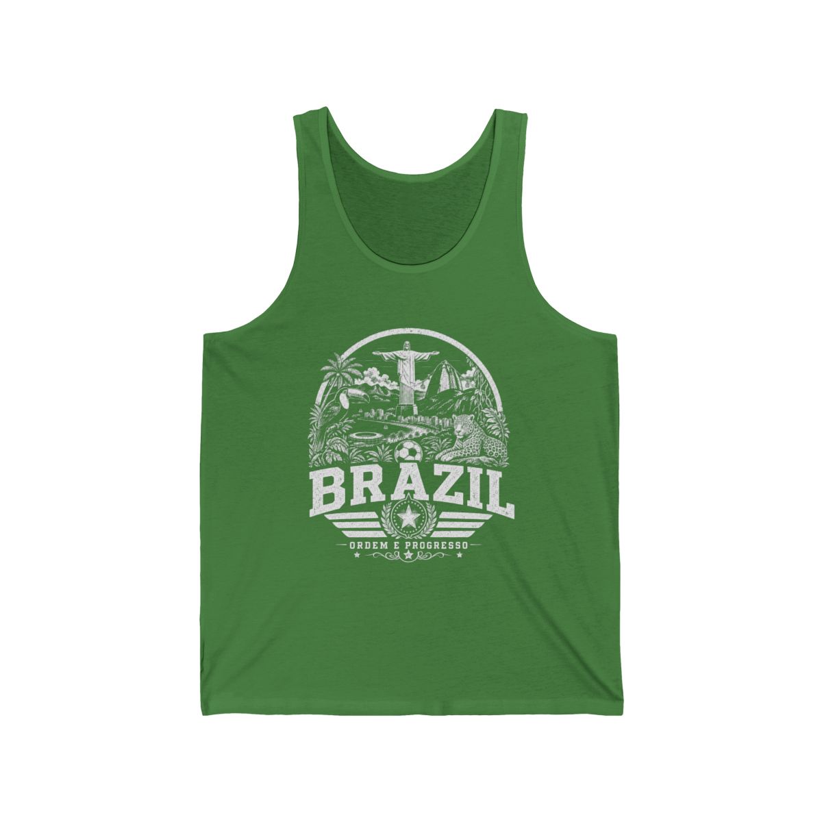 Brazil Men's Tank Top — Leaf (front)