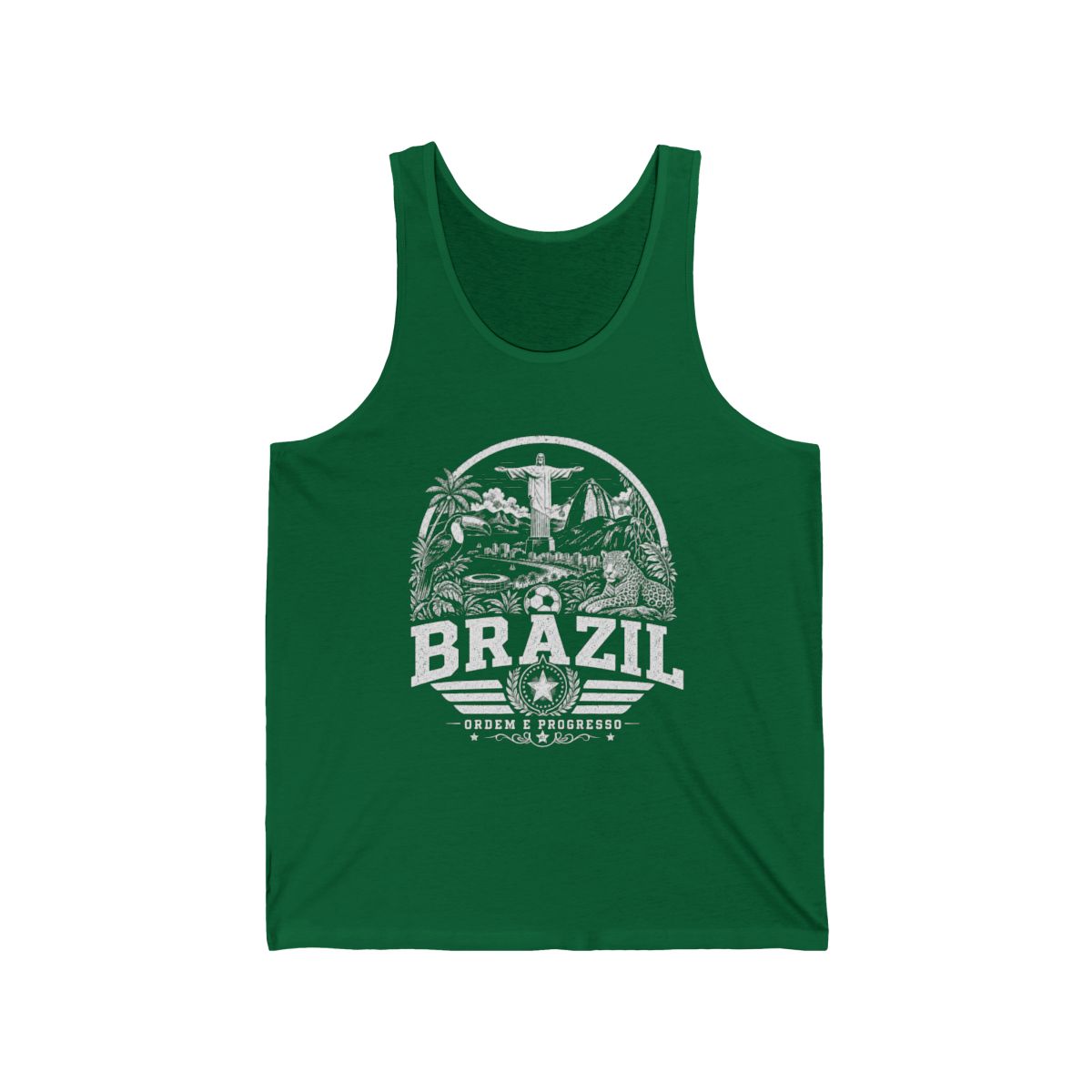 Brazil Men's Tank Top — Kelly (front)