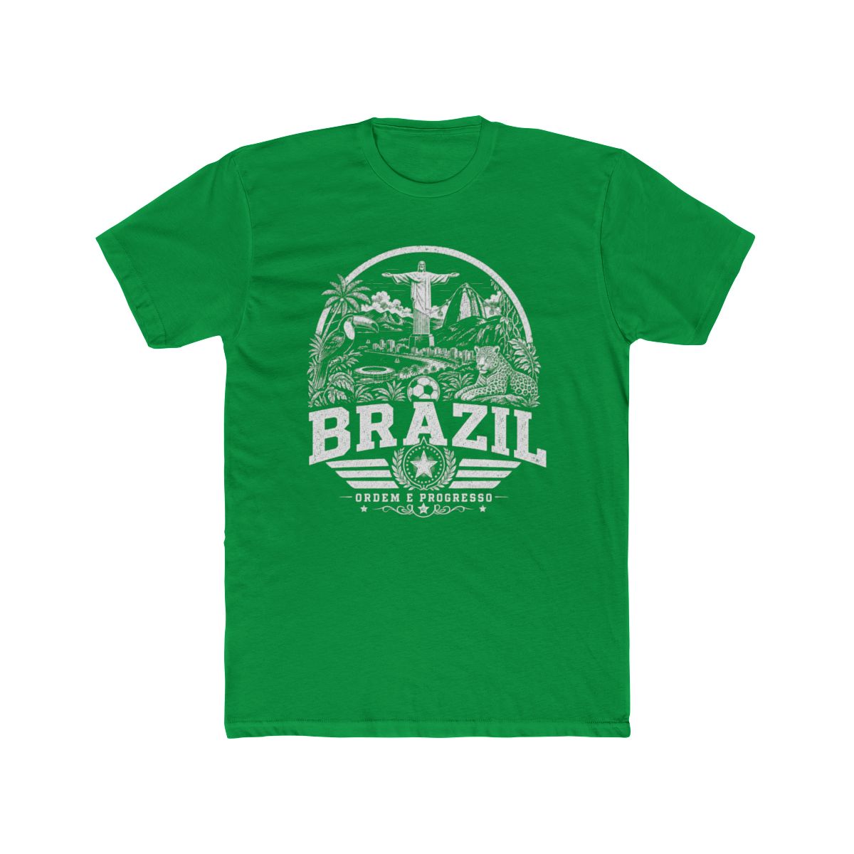 Brazil vintage landmarks men's tee — iconic landmark design | Nameshi Destinations (view 6)