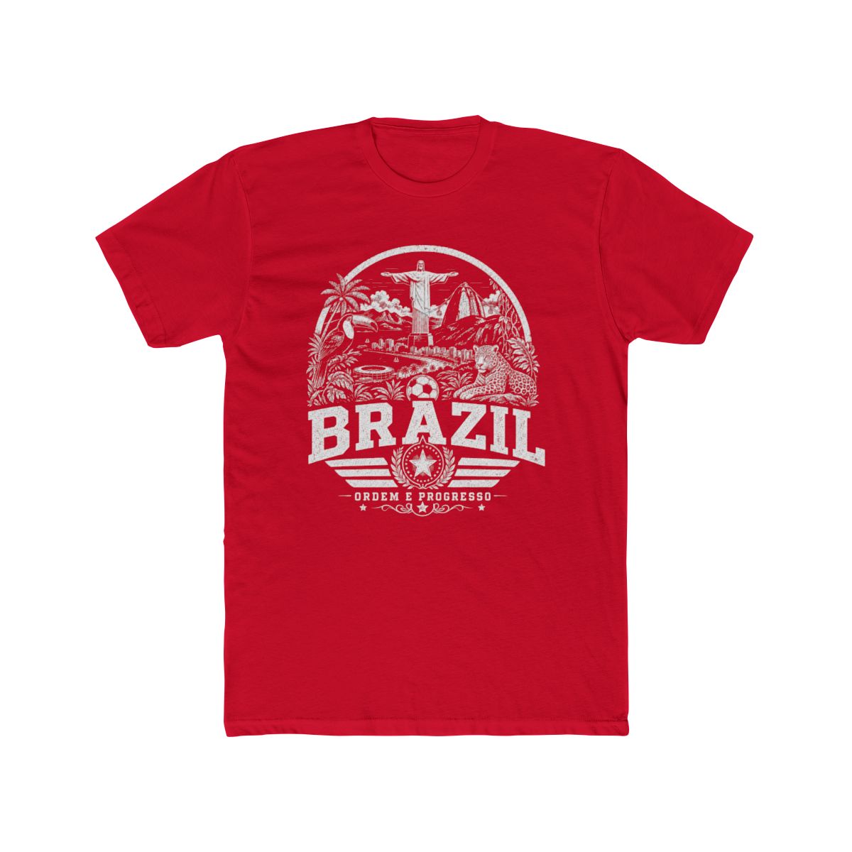 Brazil vintage landmarks men's tee — iconic landmark design | Nameshi Destinations (view 15)