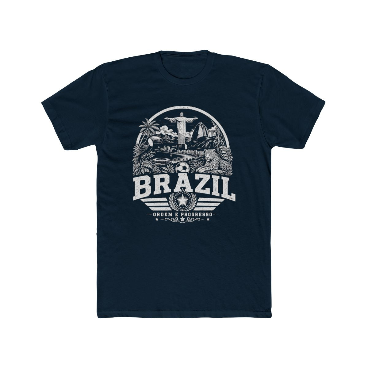 Brazil vintage landmarks men's tee — iconic landmark design | Nameshi Destinations (view 12)