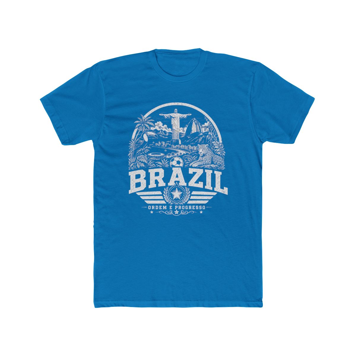 Brazil vintage landmarks men's tee — iconic landmark design | Nameshi Destinations (view 9)