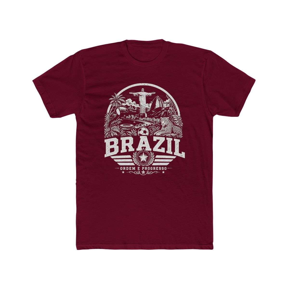 Brazil vintage landmarks men's tee — iconic landmark design | Nameshi Destinations (view 14)
