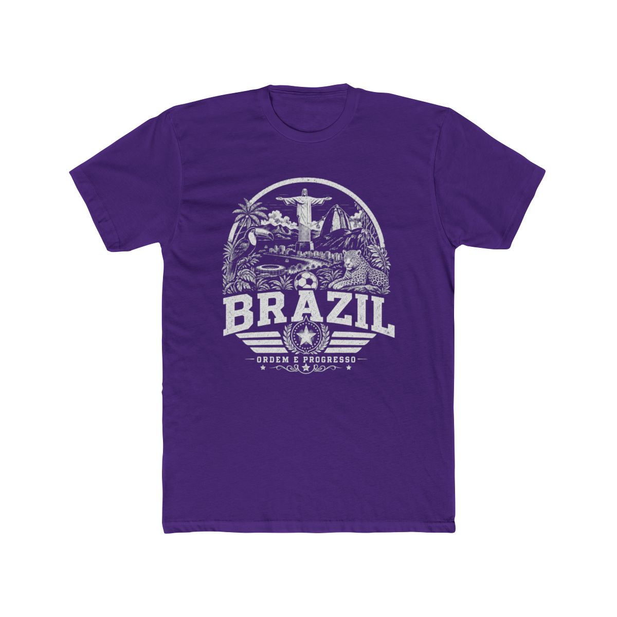 Brazil vintage landmarks men's tee — iconic landmark design | Nameshi Destinations (view 13)