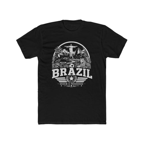 Brazil vintage landmarks men's tee — iconic landmark design | Nameshi Destinations (view 2)