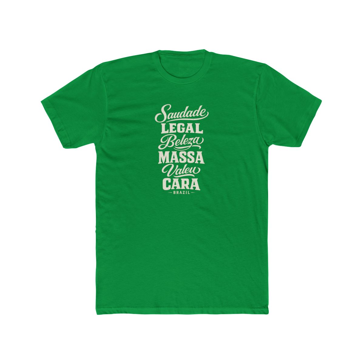 Brazil local slang men's tee — typographic sayings design | Nameshi Destinations (view 6)