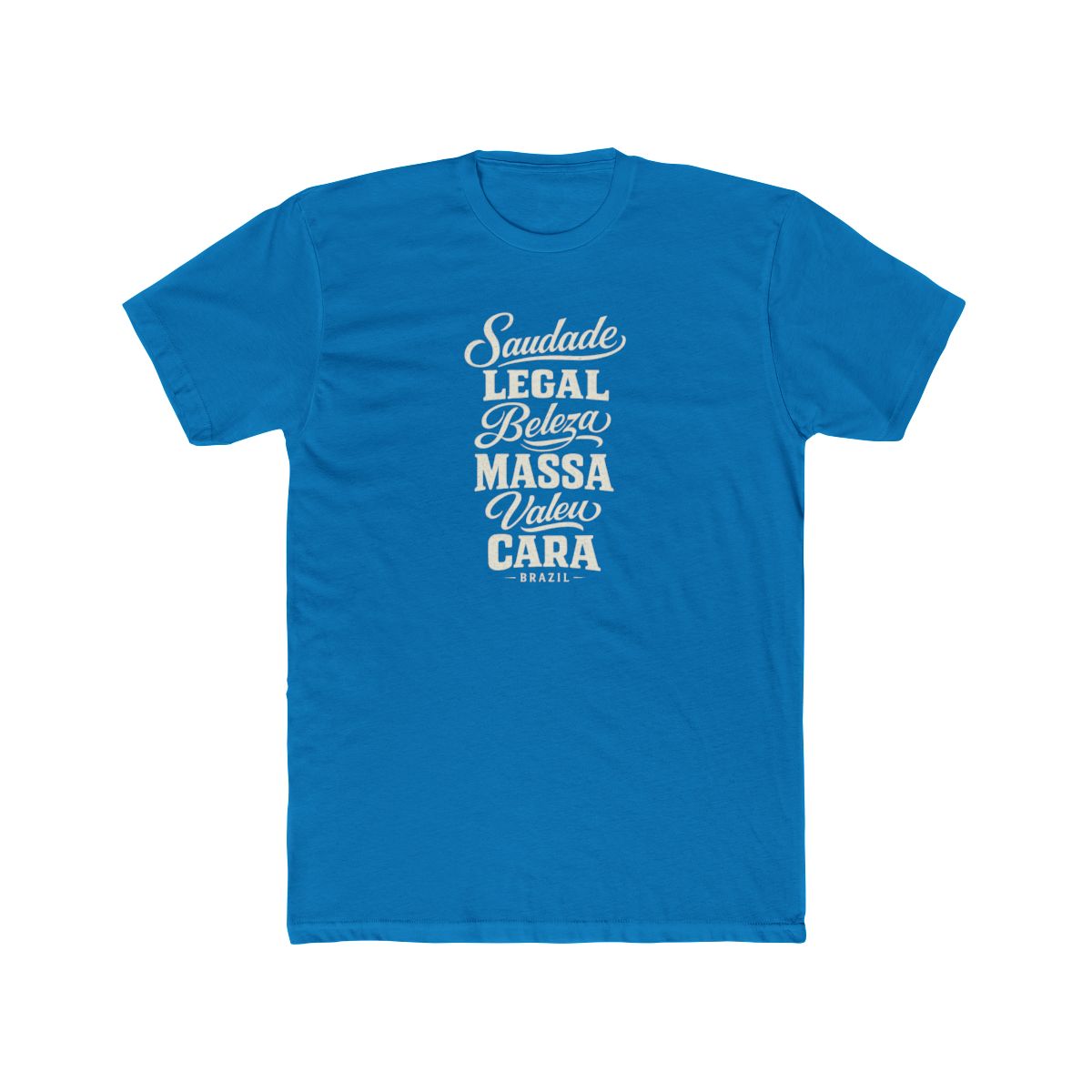 Brazil local slang men's tee — typographic sayings design | Nameshi Destinations (view 9)