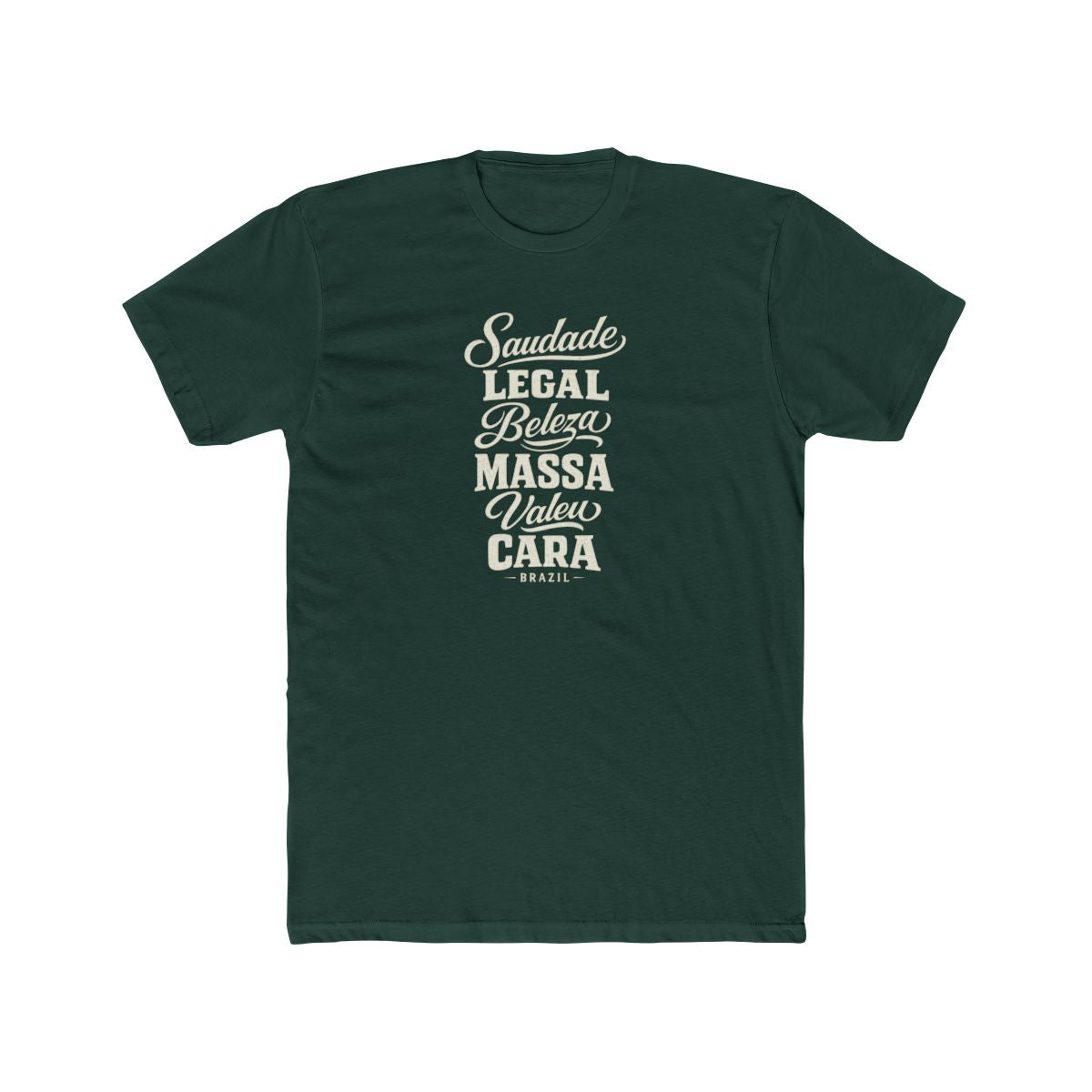 Brazil local slang men's tee — typographic sayings design | Nameshi Destinations (view 7)