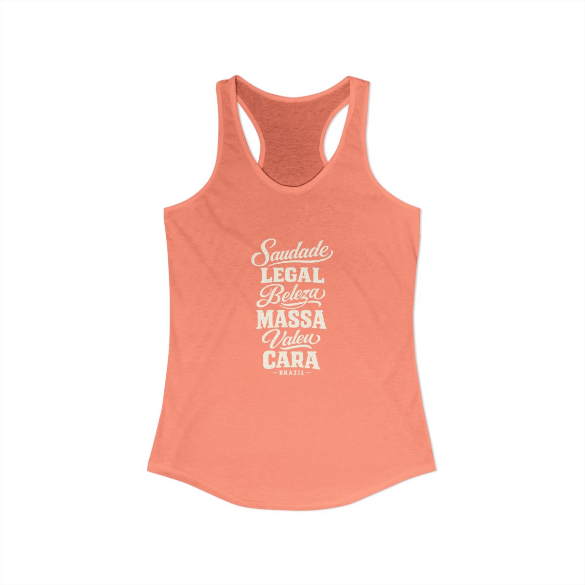 Brazil local slang women's tank top — typographic sayings design | Nameshi Destinations (view 31)