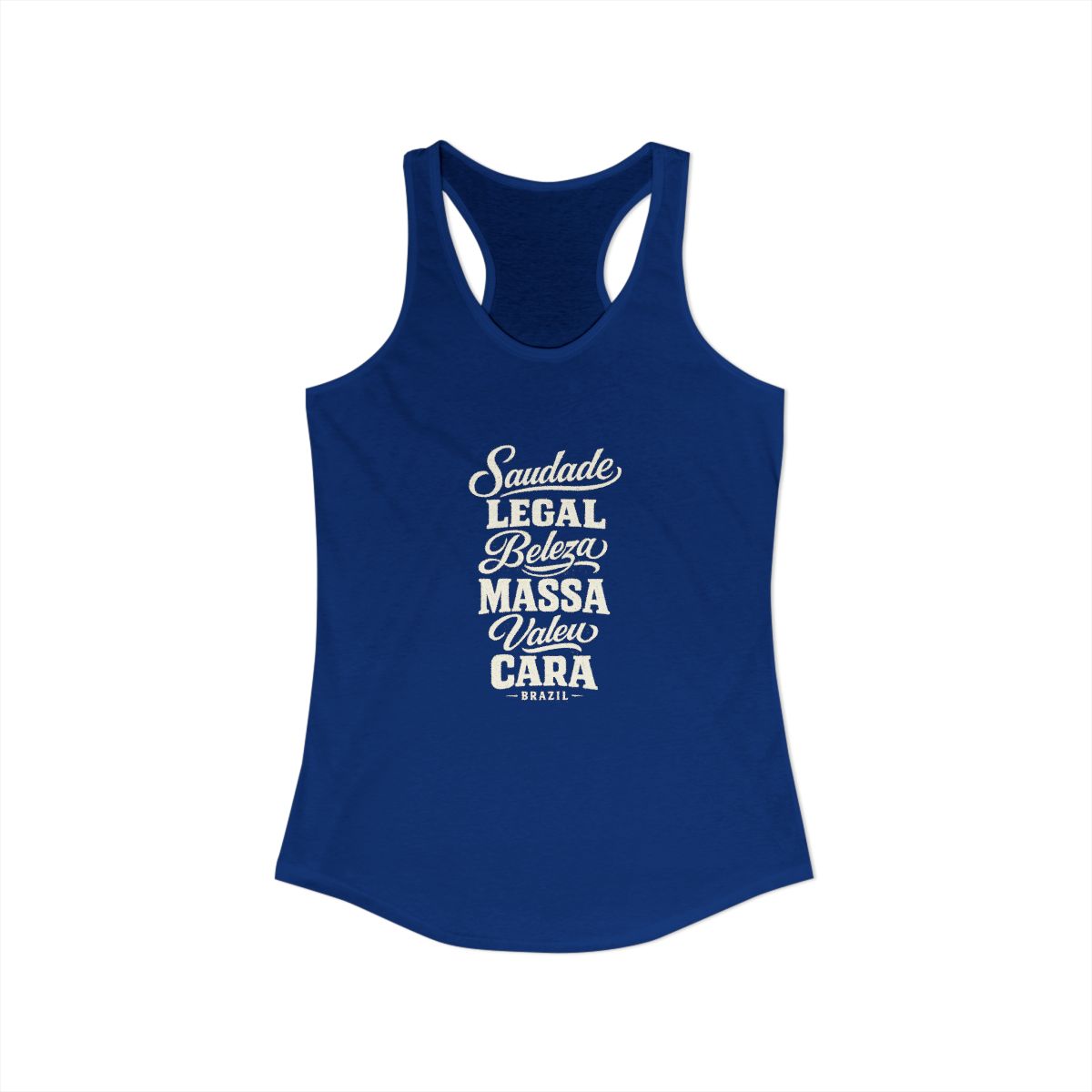Brazil local slang women's tank top — typographic sayings design | Nameshi Destinations (view 19)