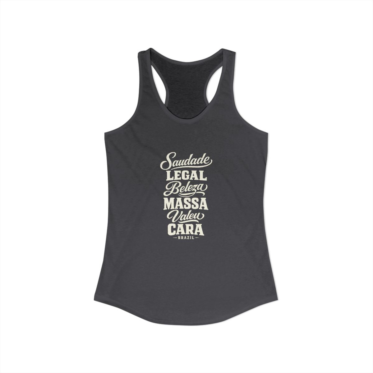 Brazil local slang women's tank top — typographic sayings design | Nameshi Destinations (view 29)
