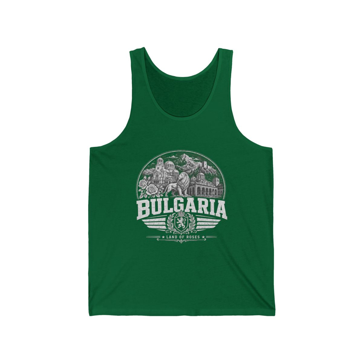 Bulgaria Men's Tank Top — Kelly (front)
