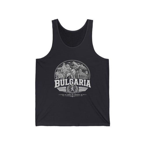 Bulgaria Men's Tank Top — Dark Grey (front)