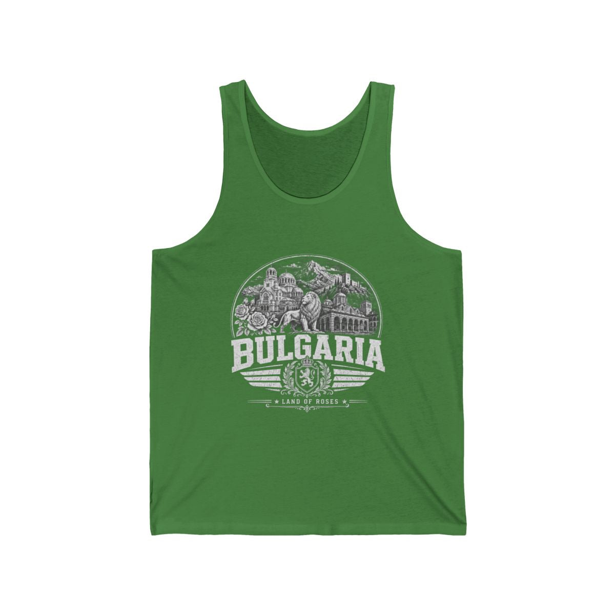 Bulgaria Men's Tank Top — Leaf (front)