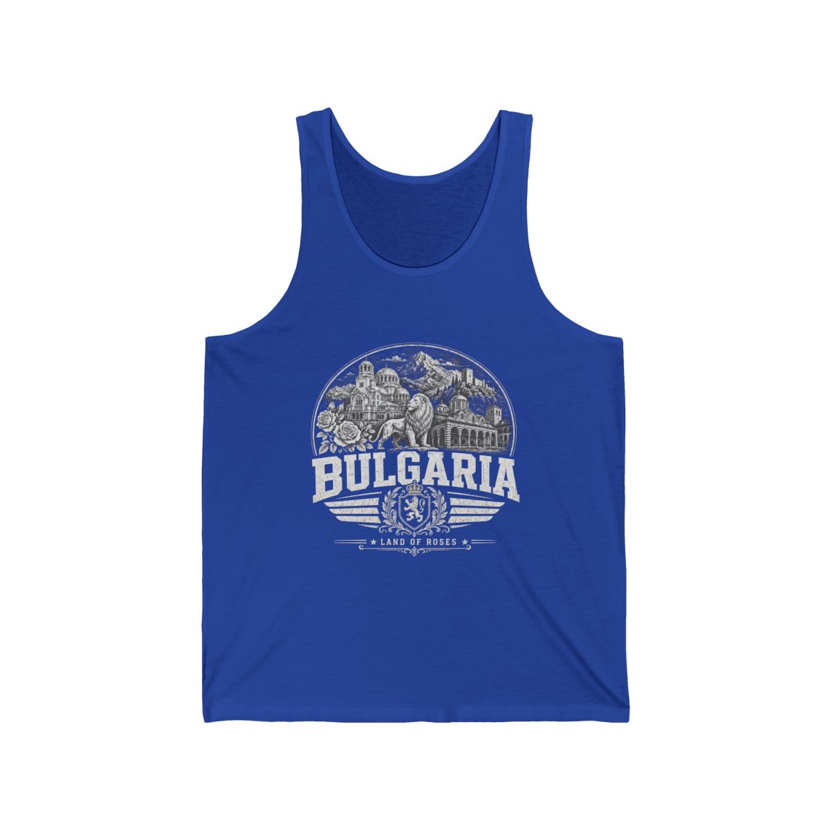 Bulgaria Men's Tank Top — True Royal (front)