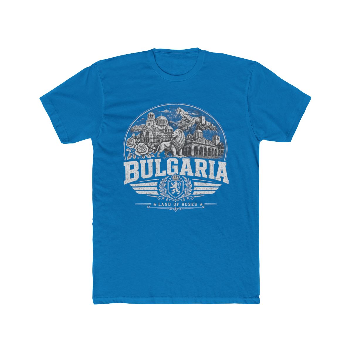 Bulgaria Men's Tee — Solid Turquoise