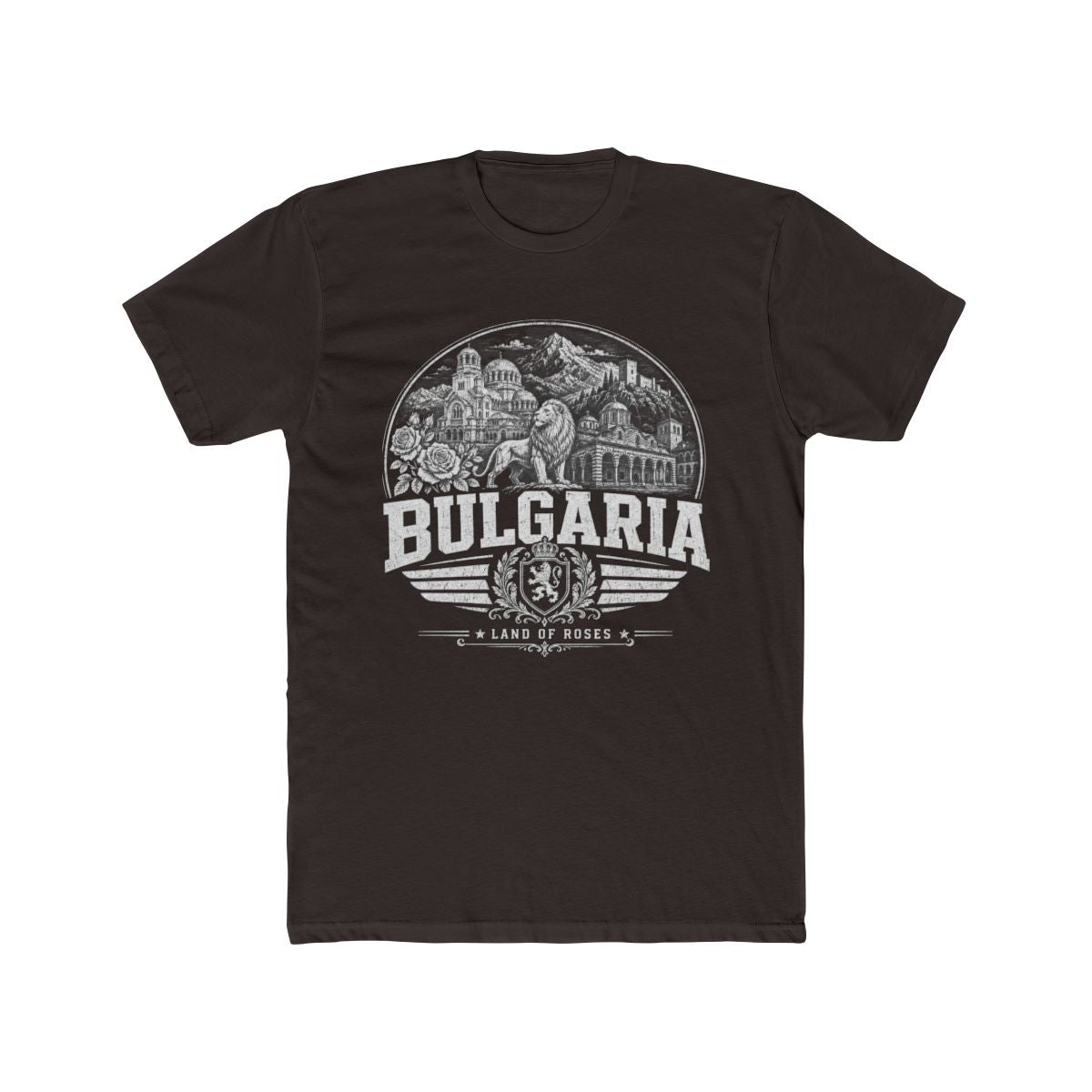 Bulgaria Men's Tee — Solid Dark Chocolate