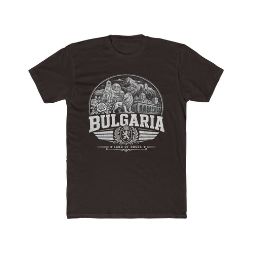 Bulgaria Men's Tee — Solid Dark Chocolate