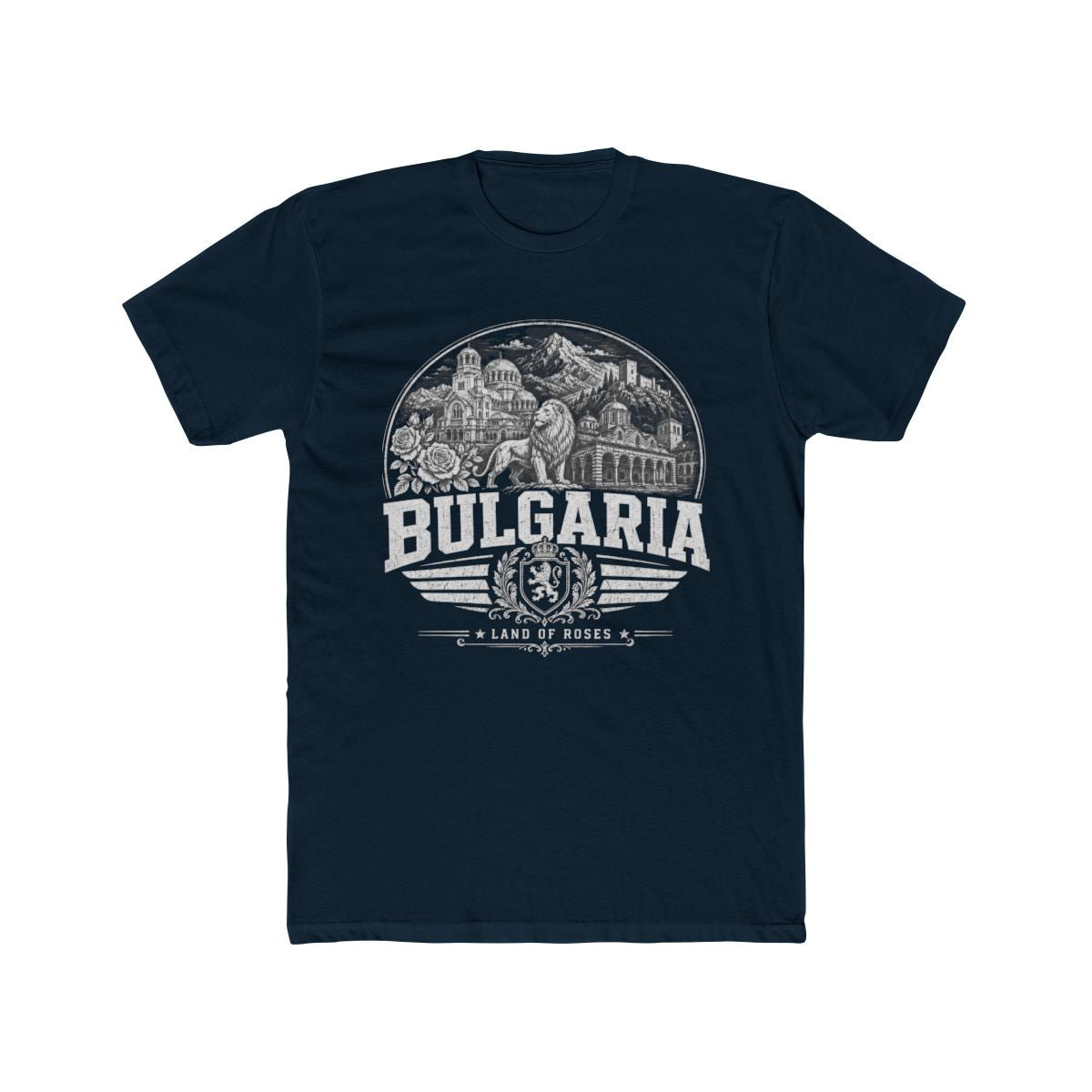 Bulgaria Men's Tee — Solid Midnight Navy